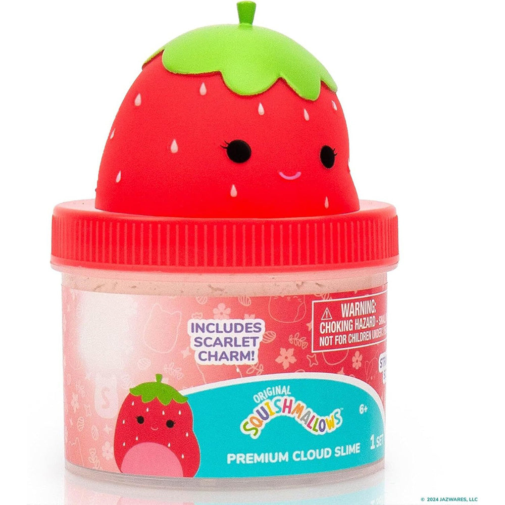 Horizon Group USA Squishmallows Scarlet Premium Cloud Slime - Αρωματικό Cloud Slime Με Topper Σε Βαζάκι