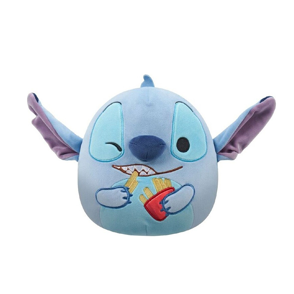 Squishmallows Λούτρινο Disney Stitch Με Τηγανιτές Πατάτες 20εκ