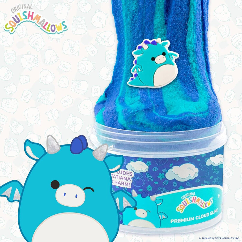 Horizon Group USA Squishmallows Tatiana The Dragon Premium Cloud Slime Αρωματικό Cloud Slime Με Topper Σε Βαζάκι
