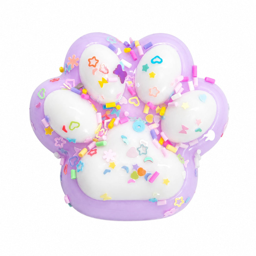 Squishy Antistress Pinch Candy Πατουσάκια Pom Pom 4 Χρώματα - 1 Τμχ