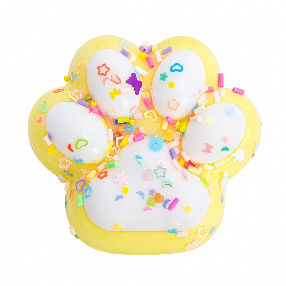 Squishy Antistress Pinch Candy Πατουσάκια Pom Pom 4 Χρώματα - 1 Τμχ