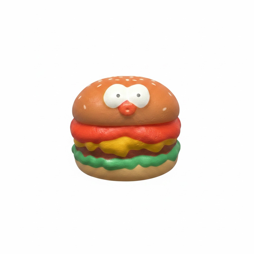 Squishy Antistress Hamburger 7εκ Παιχνίδι Αφής Αντιστρές