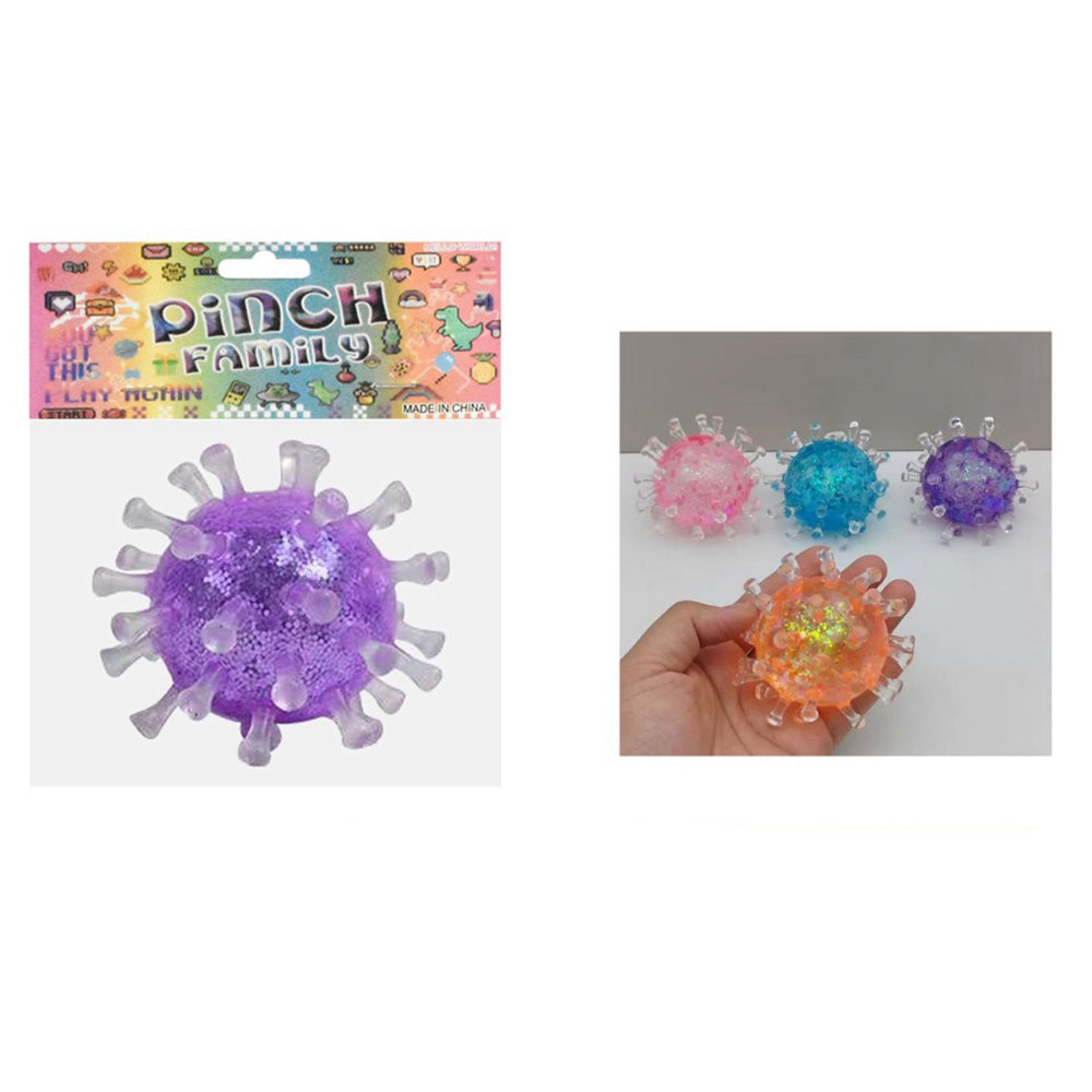 Squishy Antistress Pinch Ιός 7,5 εκ 4 Χρώματα - 1 Τμχ