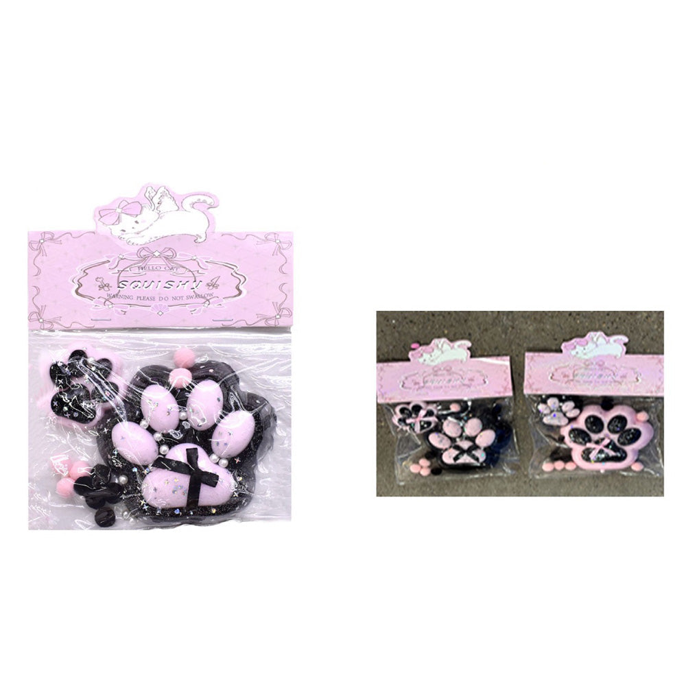 ΟΕΜSquishy Antistress Pinch Πατούσες Glitter 2 Χρώματα - 1 Τμχpapell.gr