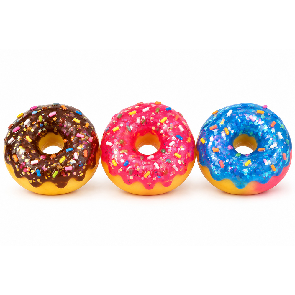 Squishy Donut με Τρούφα 8 εκ σε 3 Χρώματα - 1 Τμχ
