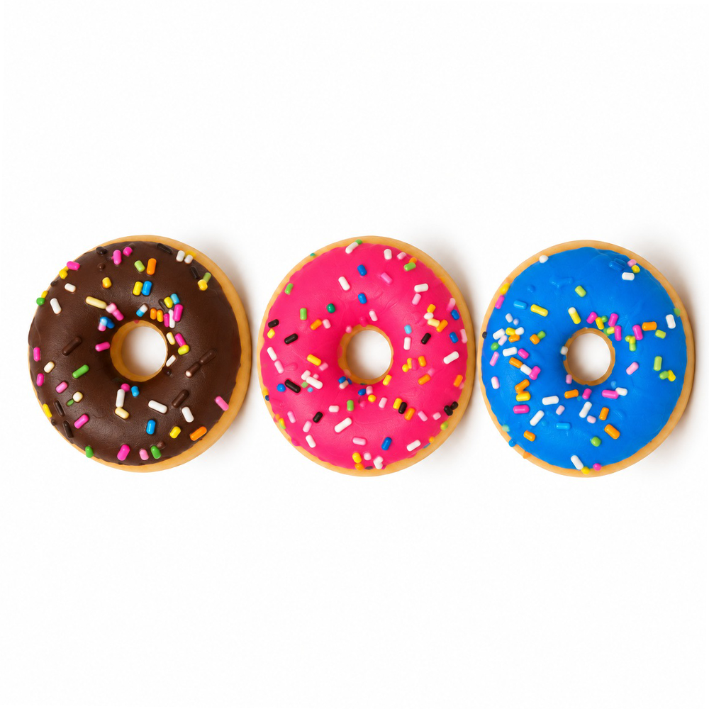 Squishy Donut με Τρούφα 8 εκ σε 3 Χρώματα - 1 Τμχ