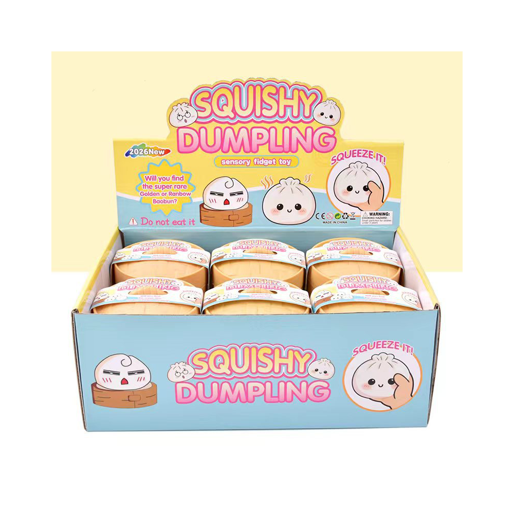 Squishy Dumpling Αντιστρές Παιχνίδι 8x4.5εκ σε 4 Χρώματα - 1 Τμχ