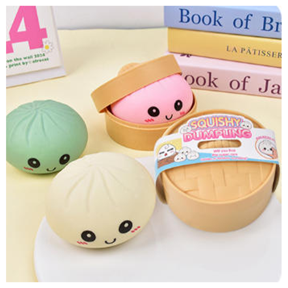 Squishy Dumpling Αντιστρές Παιχνίδι 8x4.5εκ σε 4 Χρώματα - 1 Τμχ
