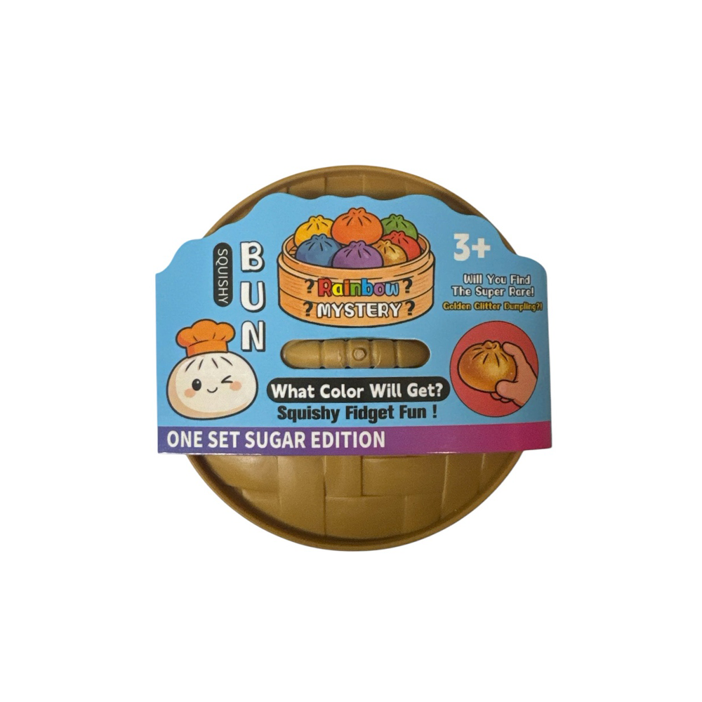 Squishy Dumpling Rainbow Mystery Αντιστρές Παιχνίδι 8x4.5εκ σε 6 Χρώματα - 1 Τμχ