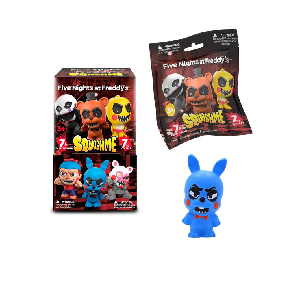 Σακουλάκι με Squishy Φιγούρα Five Nights At Freddy's σε 7 Σχέδια - 1 Τμχ