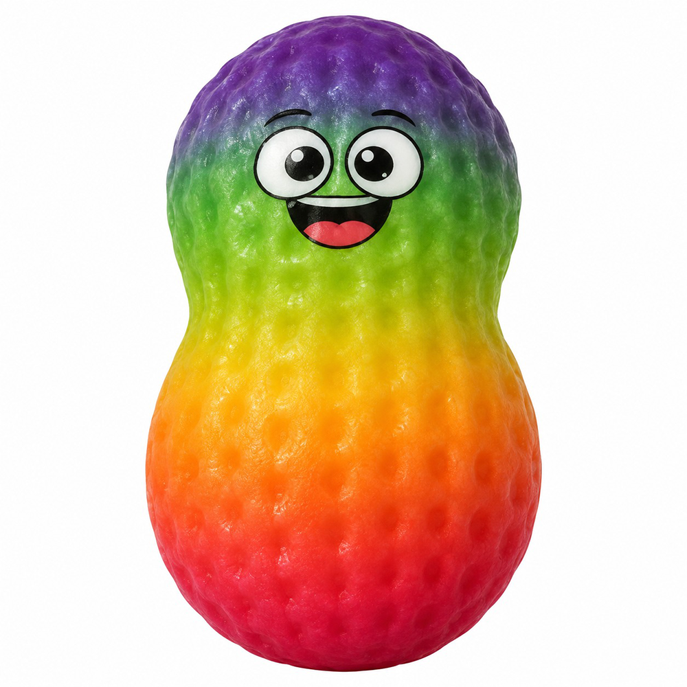 Squishy Φυστίκι με Χαμογελαστό Πρόσωπο 10 εκ σε 2 Σχέδια - 1 Τμχ