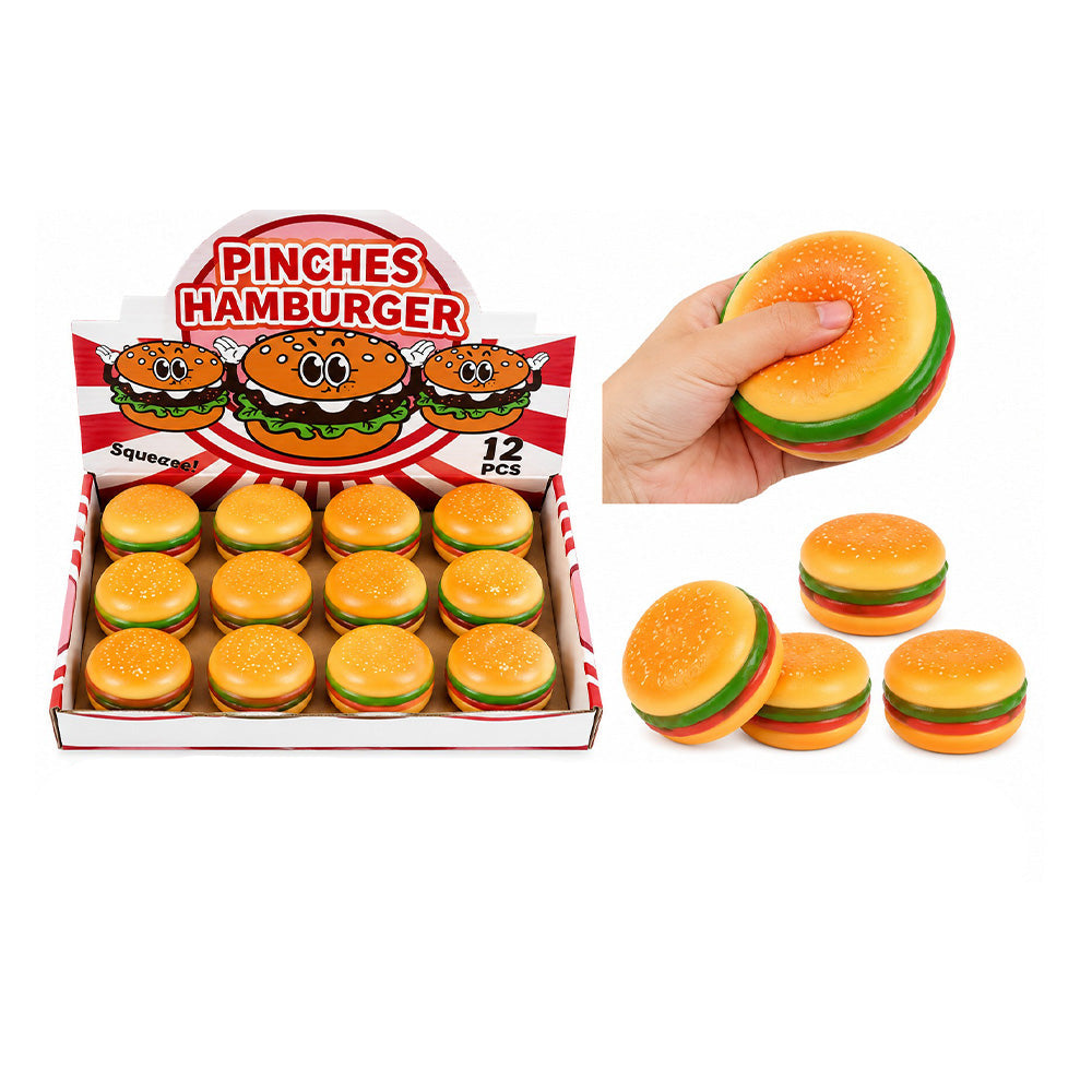 Squishy Stretch Ball Pinches Hamburger Αντιστρές Παιχνίδι 7.5x5 εκ