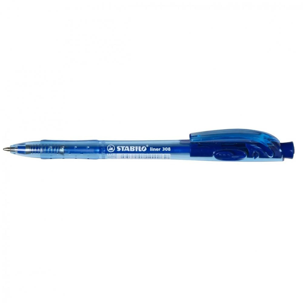 Stabilo Στυλό Με Κουμπί 308 0.4mm Μπλε