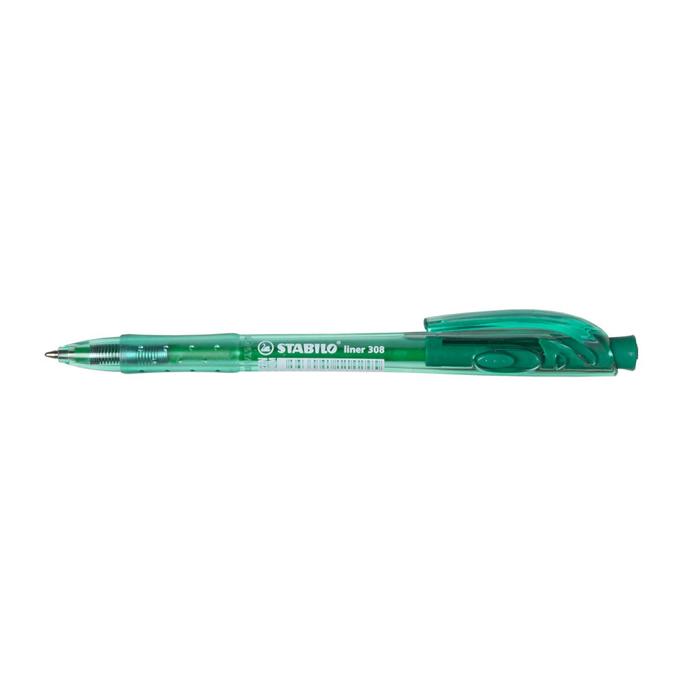 Stabilo Στυλό Με Κουμπί 308 0.4mm Πράσινο