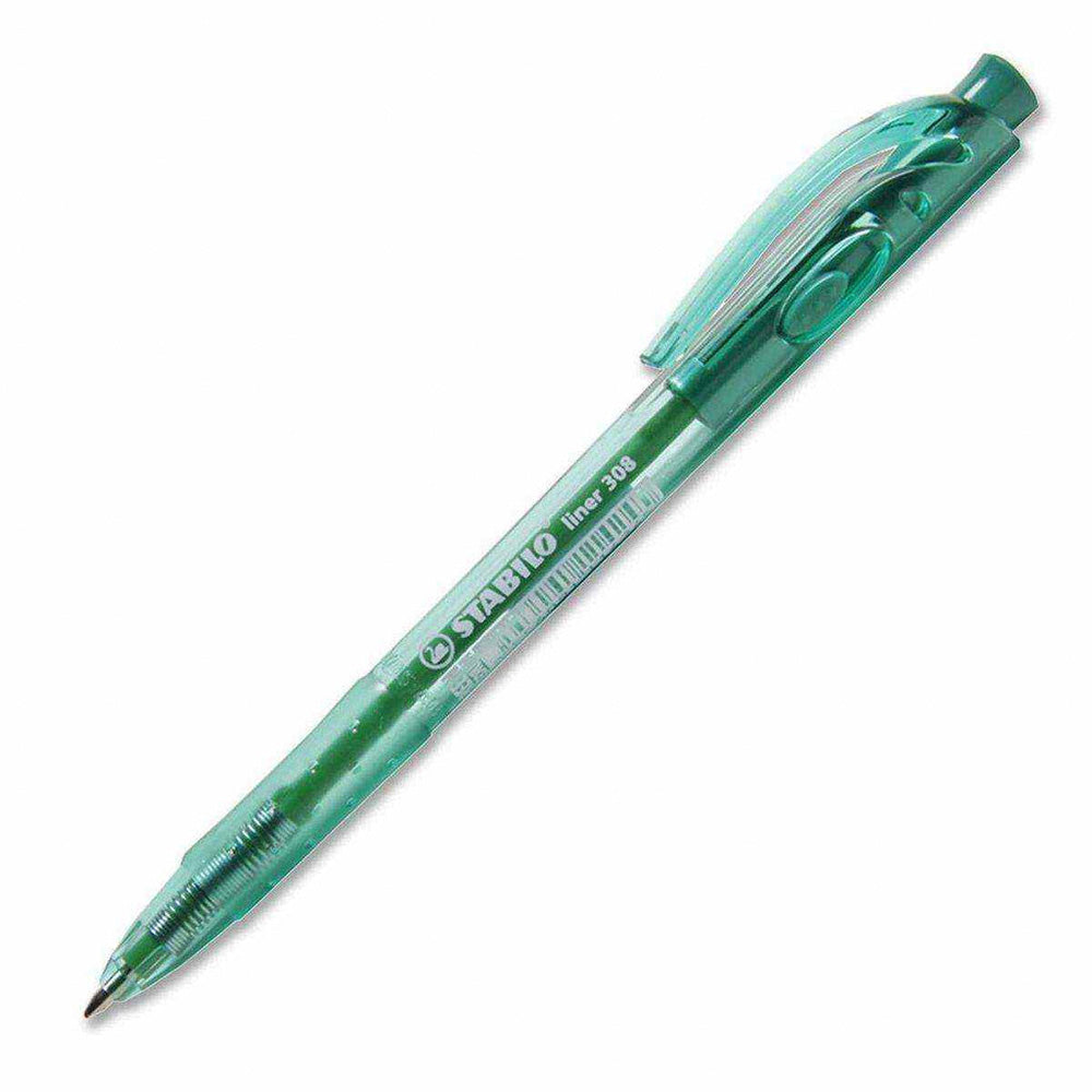 Stabilo Στυλό Με Κουμπί 308 0.4mm Πράσινο