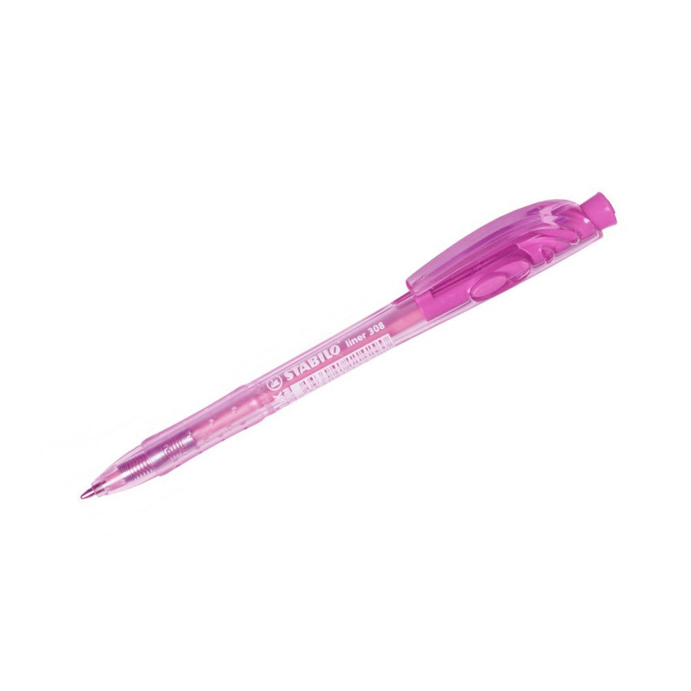 Stabilo Στυλό Με Κουμπί 308 0.4mm Ροζ