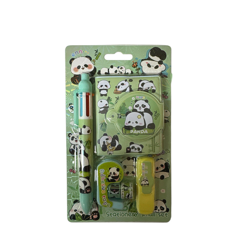 Stationery Set Panda 4 Τεμαχίων – Σετ Σχολικών Ειδών