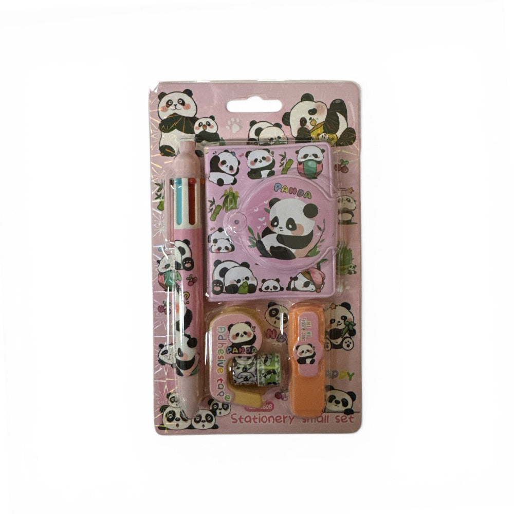 Stationery Set Panda 4 Τεμαχίων – Σετ Σχολικών Ειδών