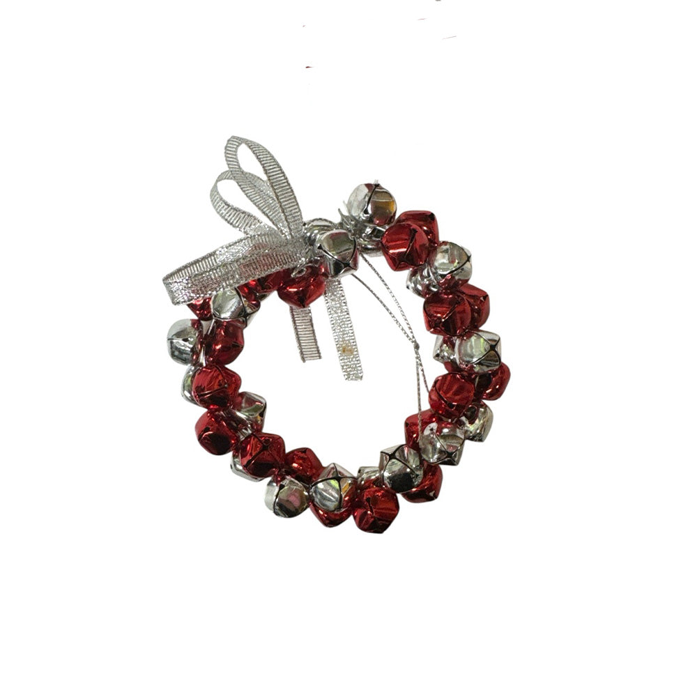 Στεφανάκι από Καμπανάκια Κόκκινο με Ασημί