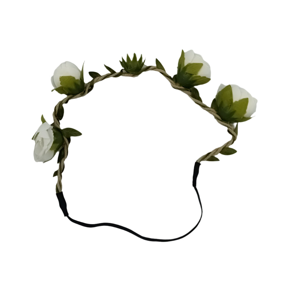 OEMΣτεφανάκι Μαλλιών Με Λάστιχο Τριανταφυλλάκιαpapell.gr