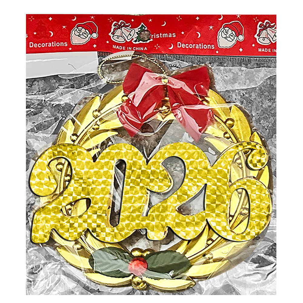 Χριστουγεννιάτικο Στεφάνι 2026 Χρυσό 15εκ 