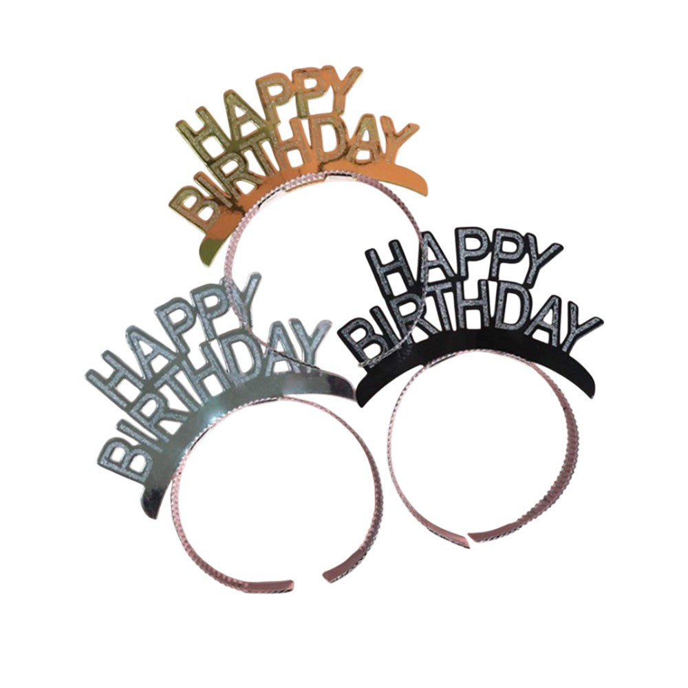 Στέκα Γενεθλίων "Happy Birthday" Σετ 6 Tμχ σε 3 Χρώματα 