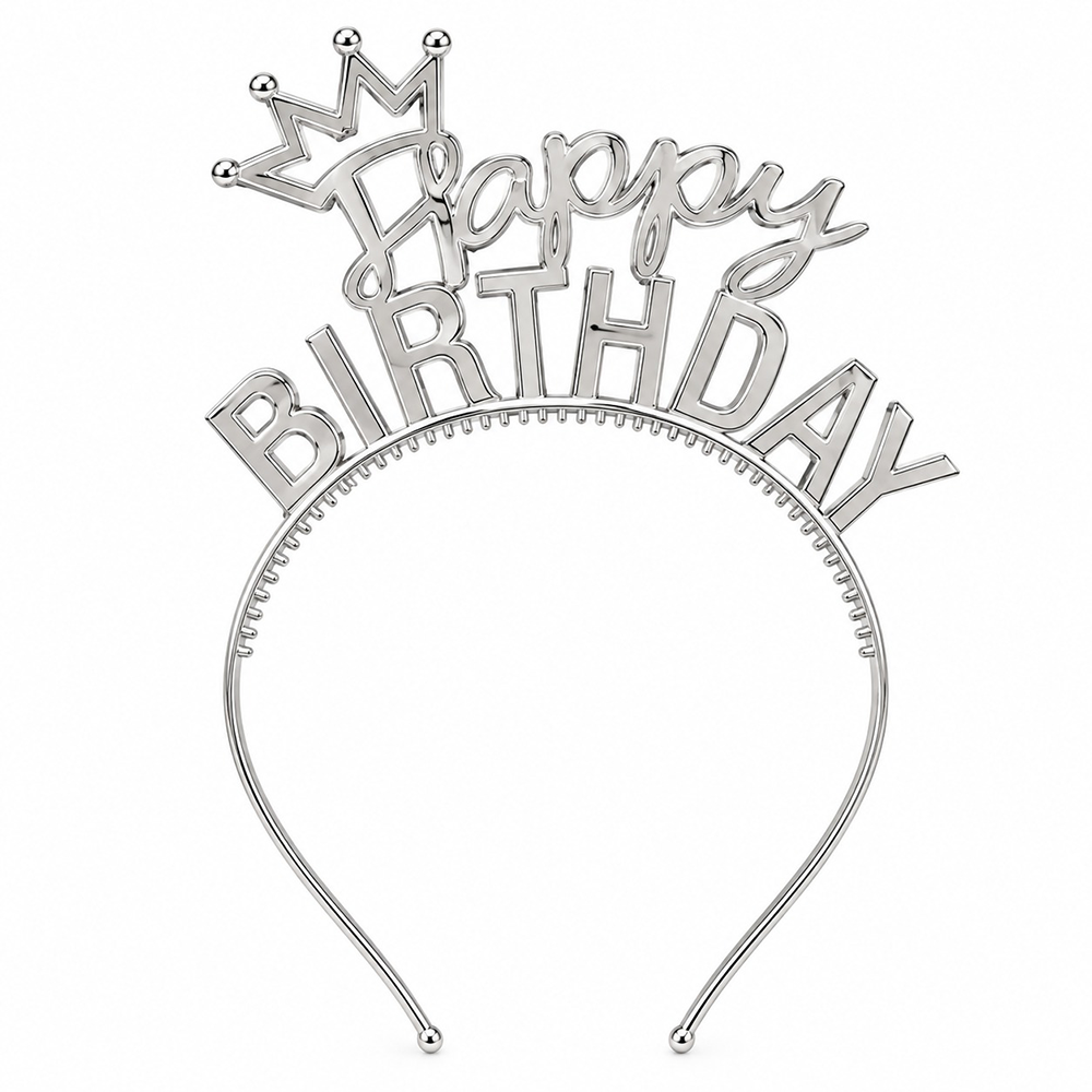 Στέκα Happy Birthday με Κορώνα Πλαστική