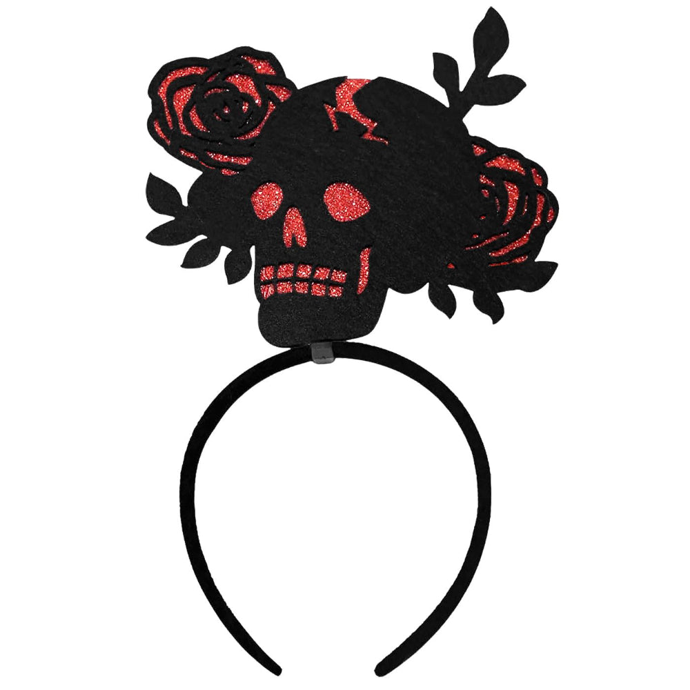 Στέκα με Κόκκινα Τριαντάφυλλα & Νεκροκεφαλή 16x25εκ