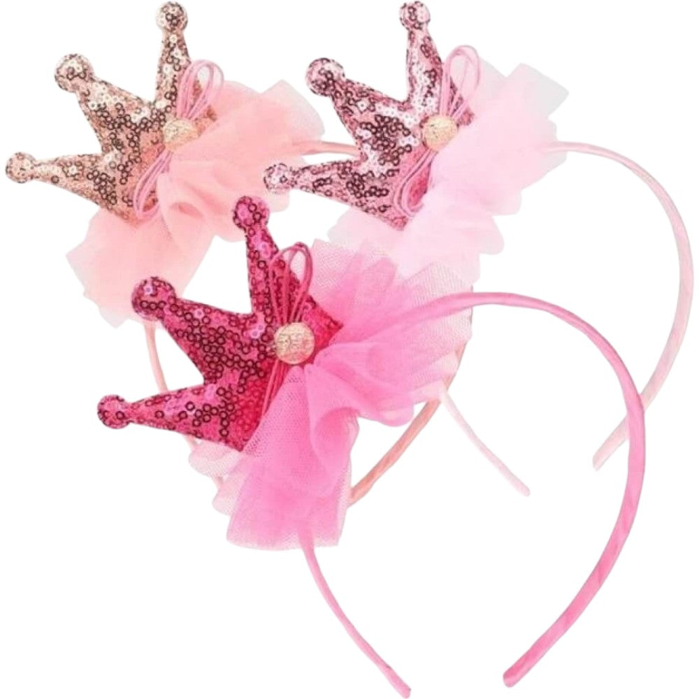 MaskarataΣτέκα Κορώνα Με Τούλι Και Πούλιες 3 Χρώματα- 1Τμχpapell.gr