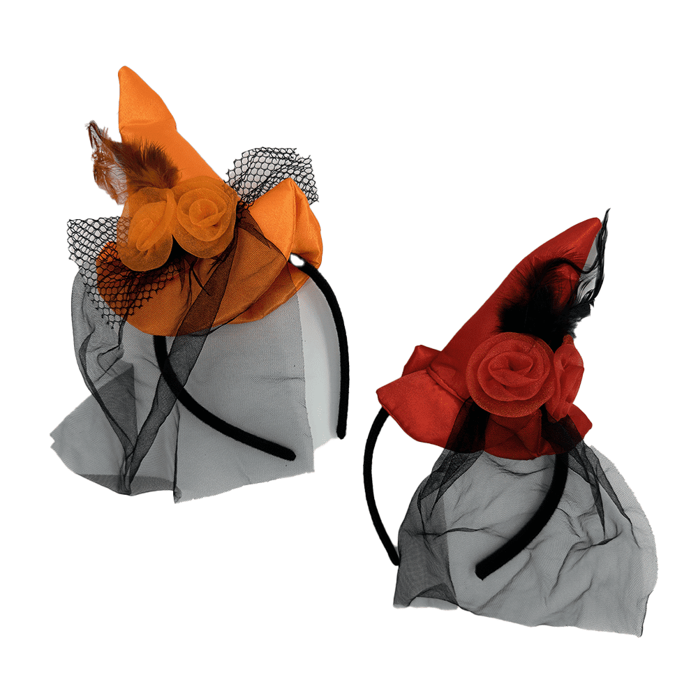 Στεκα Καπελακι Μαγισσουλα Με Βελο