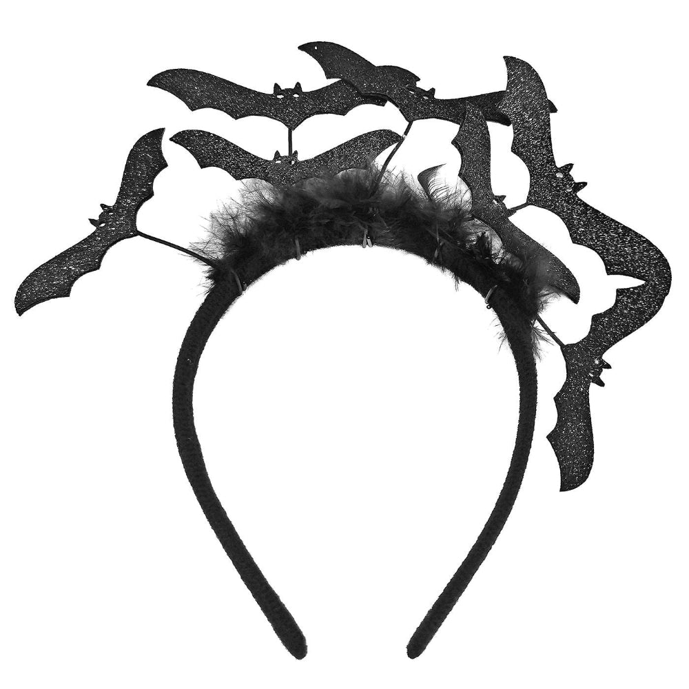 CarnavalistaΣτέκα Μαύρη Με Νυχτερίδες & Πούπουλα 20x20εκpapell.gr