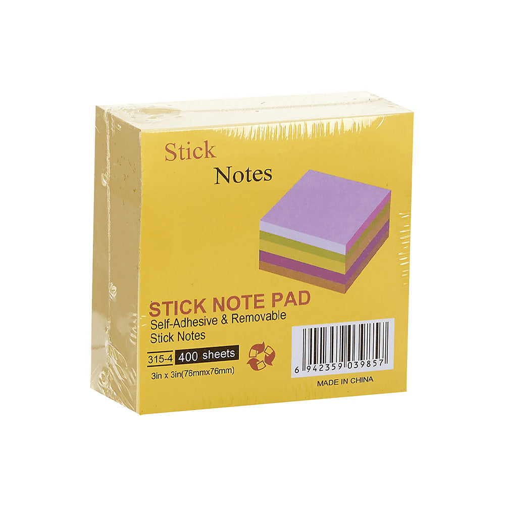 Stick Notes Pad Κίτρινο 400 Φύλλα