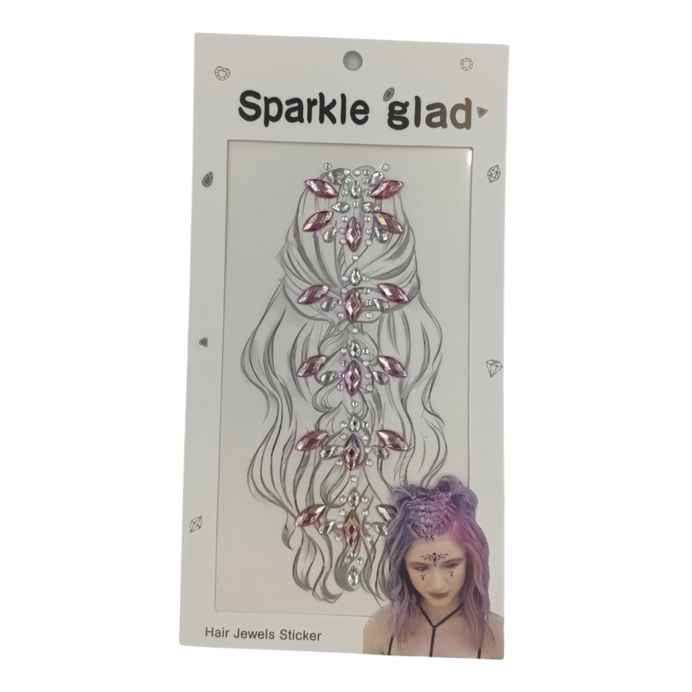 Αυτοκόλλητα Στρασάκια Για Τα Μαλλιά 4 Σχέδια