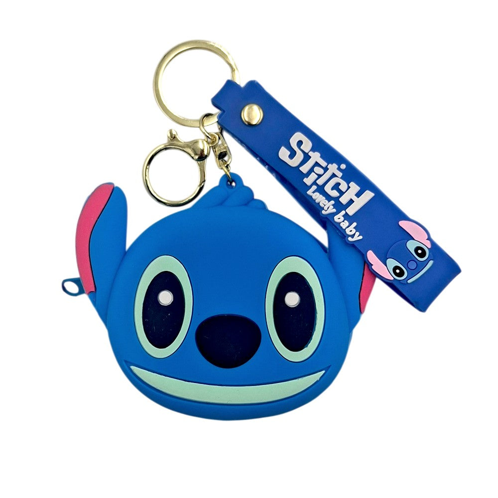 Μπρελόκ Σιλικόνης Πορτοφολάκι Stitch 10x7,5 εκ