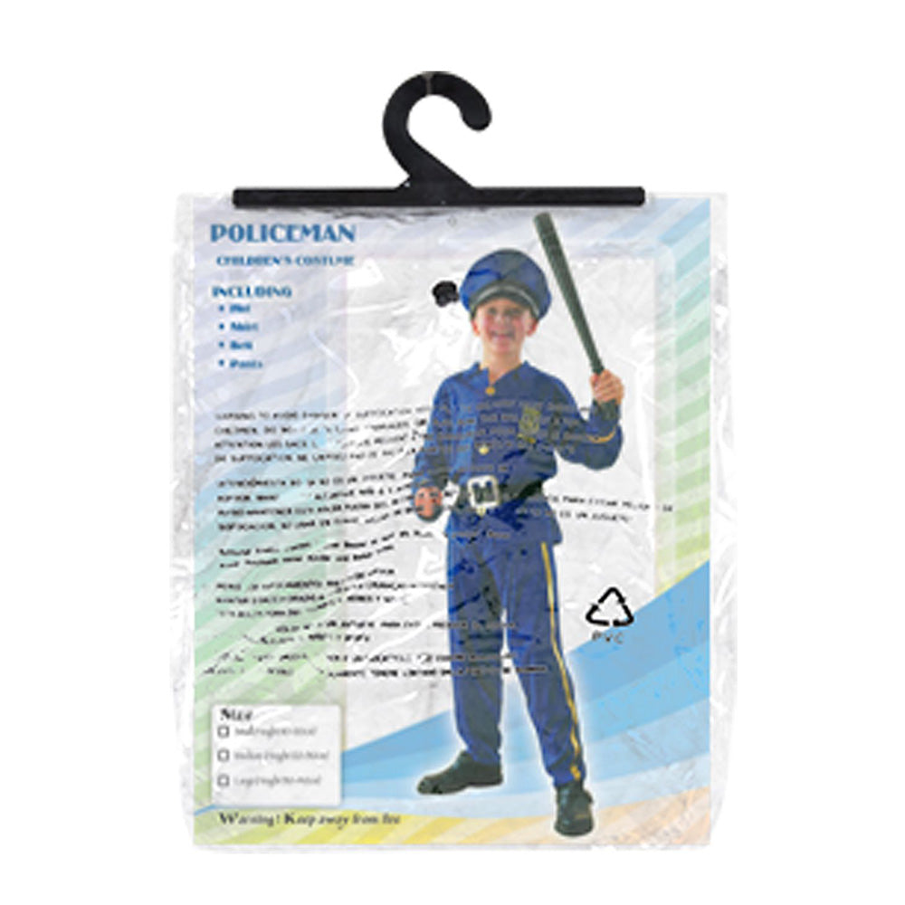 Στολή Παιδική Αστυνομικός με Πουκάμισο, Παντελόνι, Ζώνη & Καπέλο