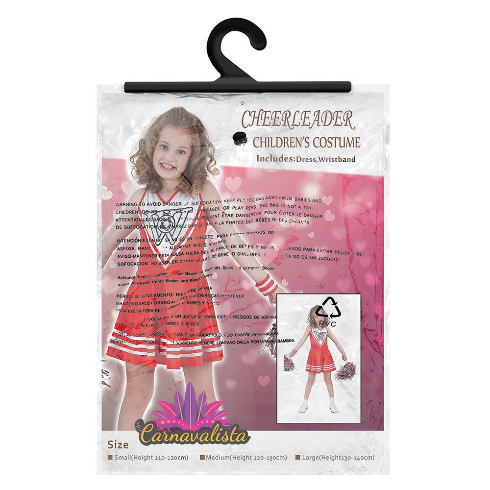 Στολή Παιδική Cheerleader με Φόρεμα & Περικάρπιο