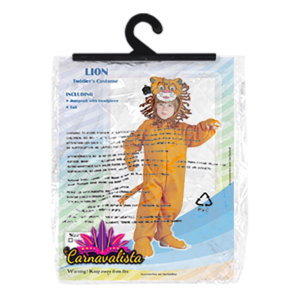 Στολή Βρεφική Λιονταράκι με Ολόσωμη Φόρμα, Αξεσουάρ Κεφαλής & Ουρά