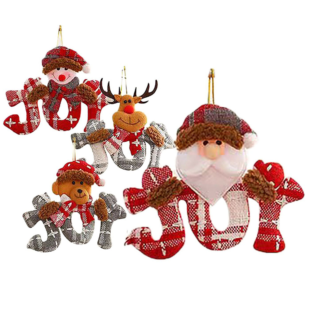 Πάνινο Κρεμαστό Στολίδι με Ευχές – 16x14 εκ, 4 Σχέδια (1 Τμχ)