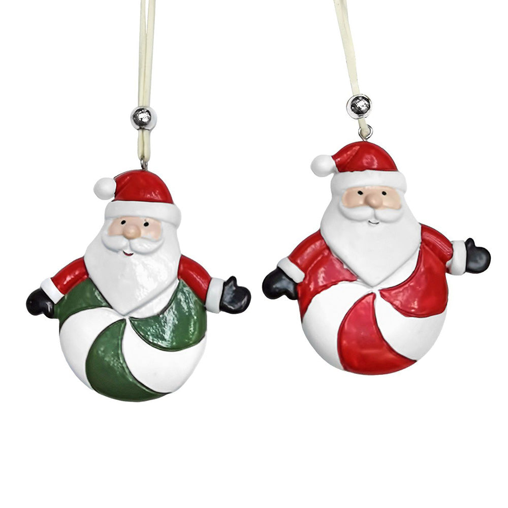 Στολίδι Polyresin Άγιος σε Τροχό – 7,5 εκ, 2 Σχέδια (1τμχ)