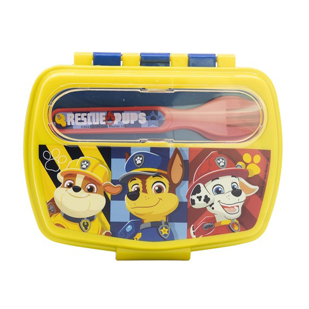 Stor Paw Patrol Boy Rescue Pups Funny Sandwich Box With Cutlery