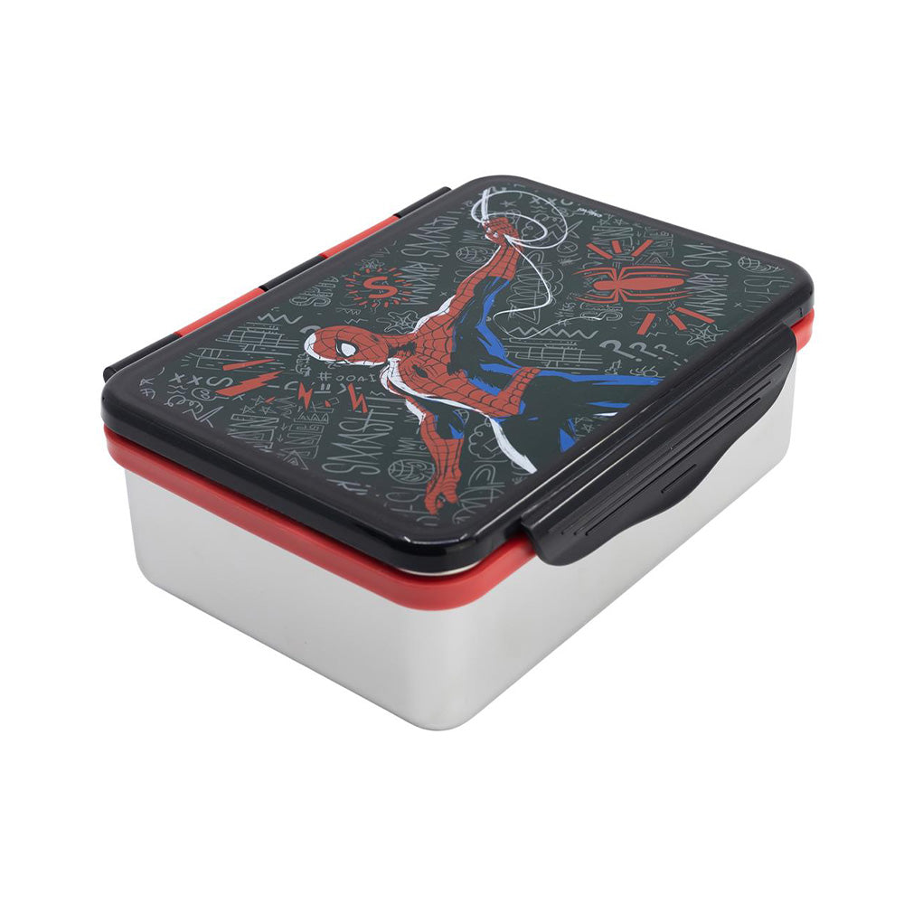 Stor Marvel Spiderman Black Board Δοχείο Φαγητού Ανοξείδωτο Ορθογώνιο 1100ml