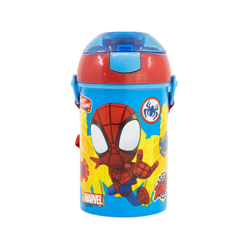 Stor Marvel Spidey & Friends Pop Up Παγούρι Με Αναδιπλούμενο Στόμιο 450ml