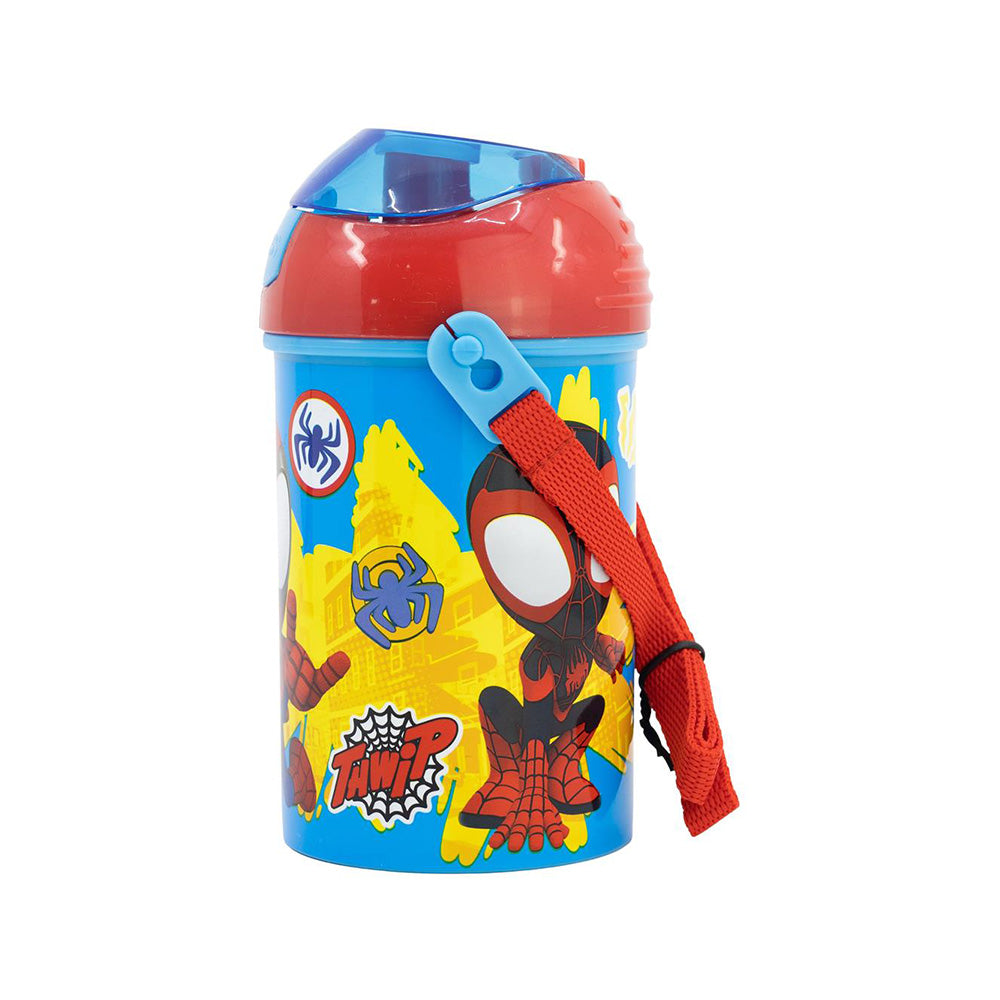 Stor Marvel Spidey & Friends Pop Up Παγούρι Με Αναδιπλούμενο Στόμιο 450ml