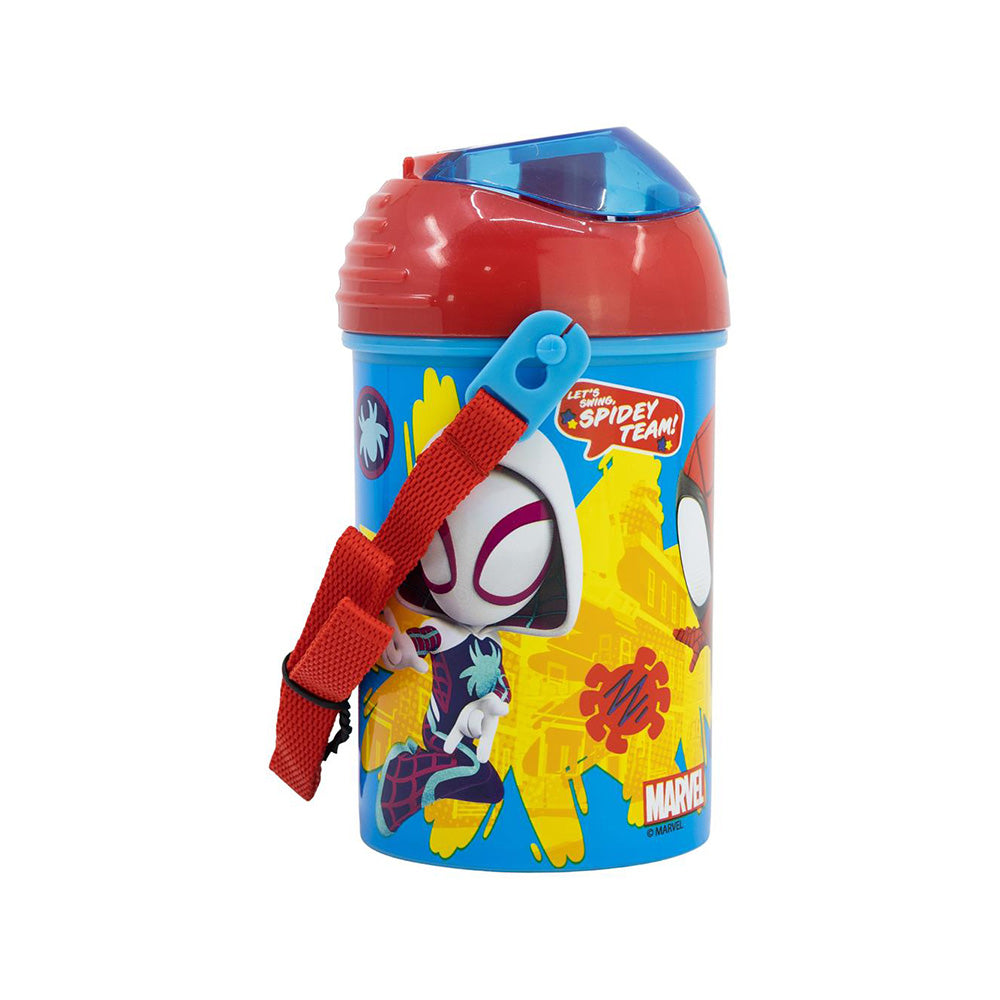 Stor Marvel Spidey & Friends Pop Up Παγούρι Με Αναδιπλούμενο Στόμιο 450ml