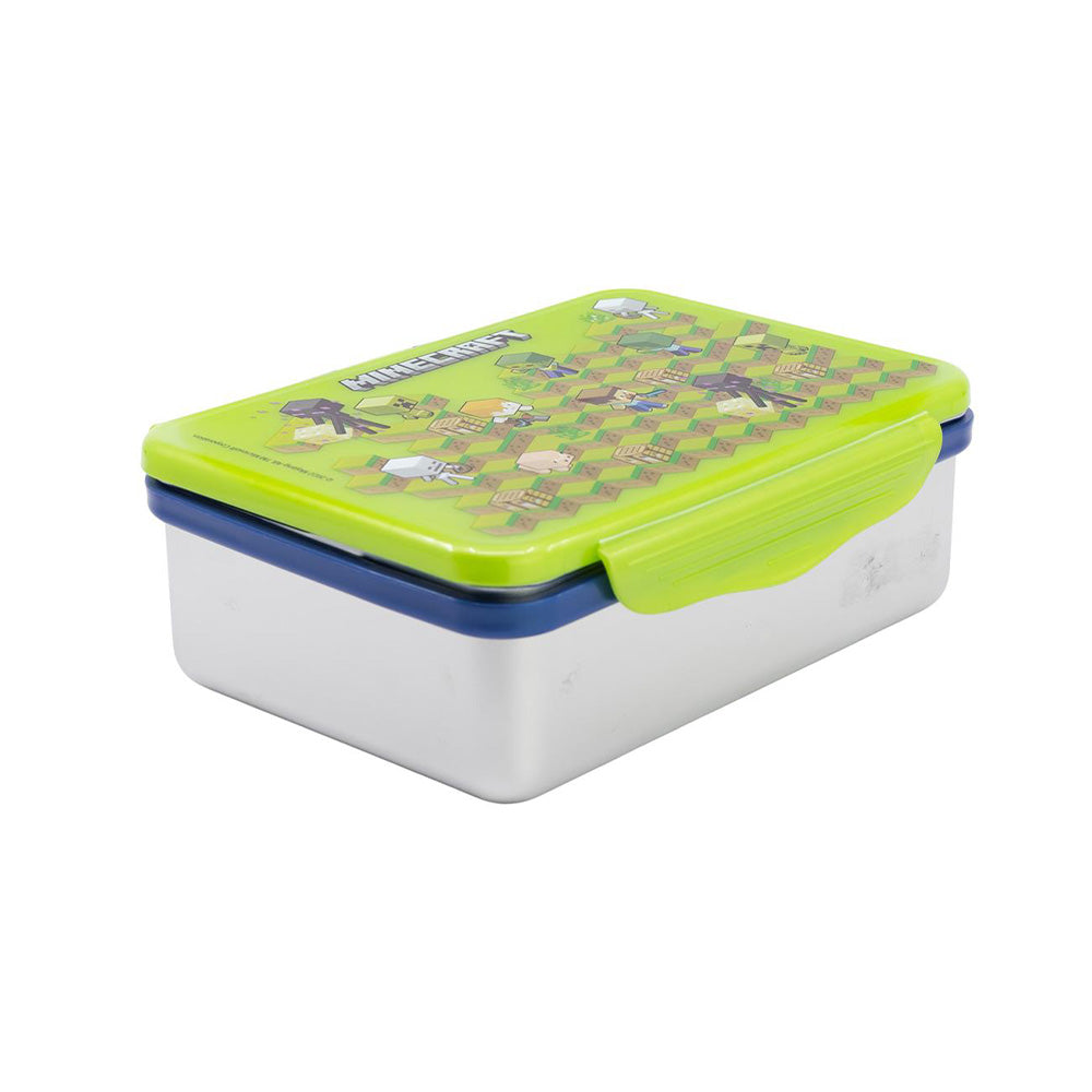 Stor Minecraft Isometric Δοχείο Φαγητού Ανοξείδωτο Ορθογώνιο 1100ml