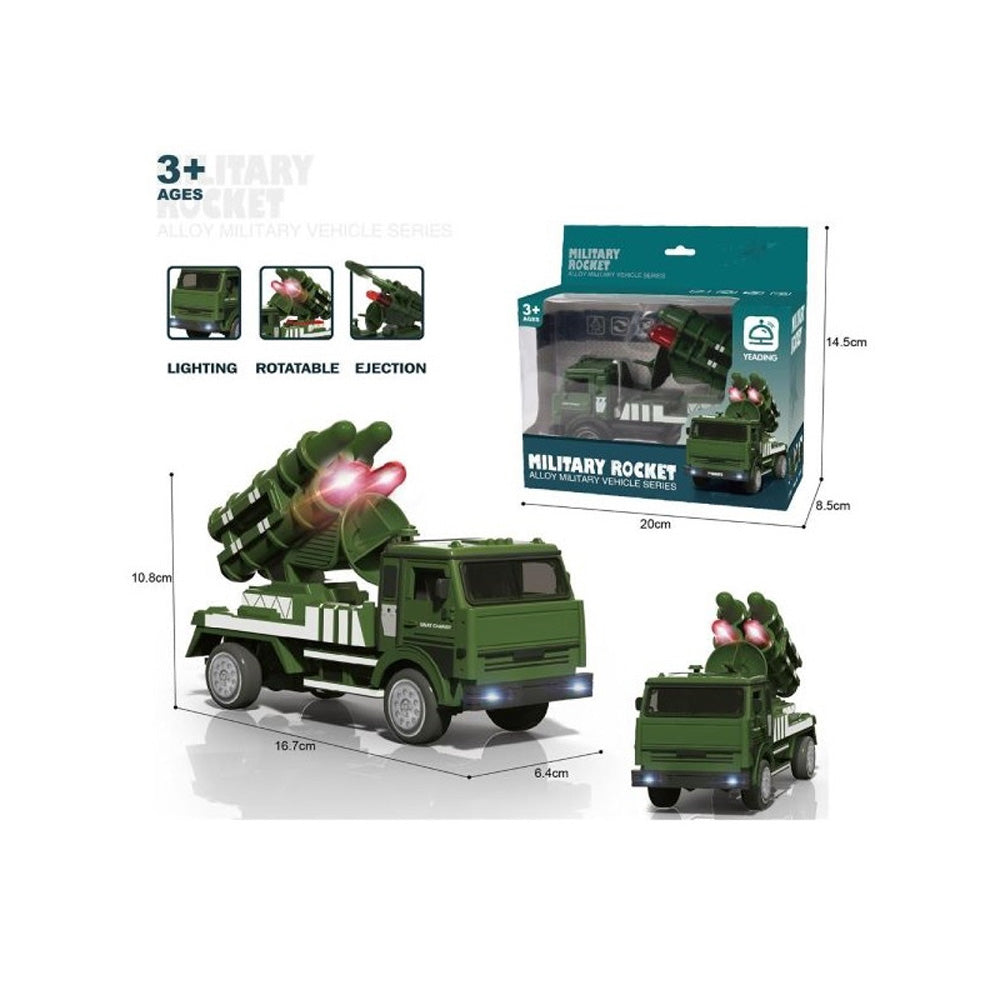 Στρατιωτικό Όχημα Με Πυραύλους, Ήχο Και Φως 20x8,5x14,5 εκ