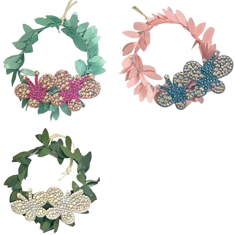 BunnysΣτεφανάκι Κρεμαστό Με Πεταλούδες 3 Χρώματα 8Εκ - 1Τμχpapell.gr