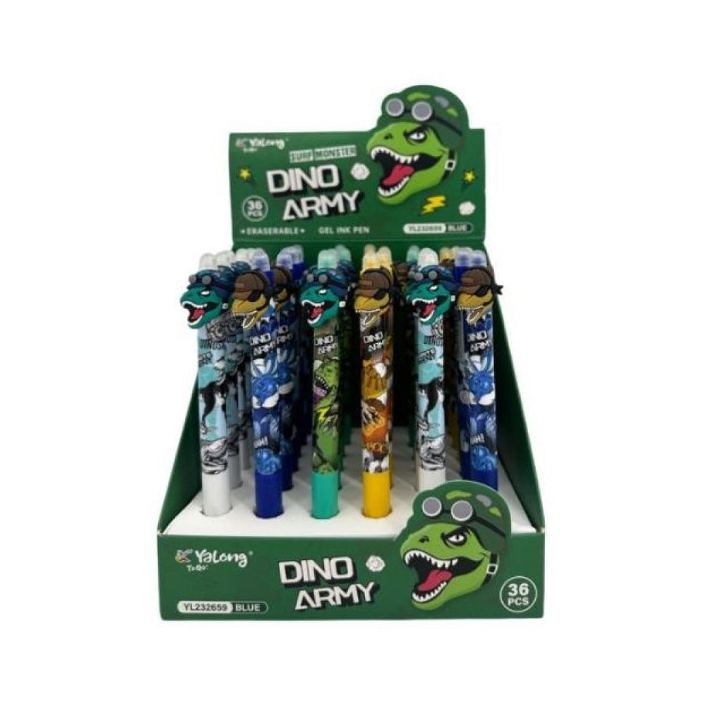 Στυλό Γράψε-Σβήσε 0,5mm Δεινόσαυρος σε Διάφορα Σχέδια - 1 Τμχ