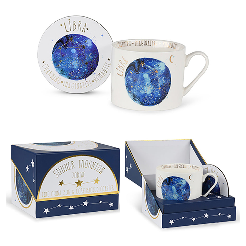 PyramidSummer Thornton ( Libra ) Premium Mug & Coaster Gift Setpapell.gr