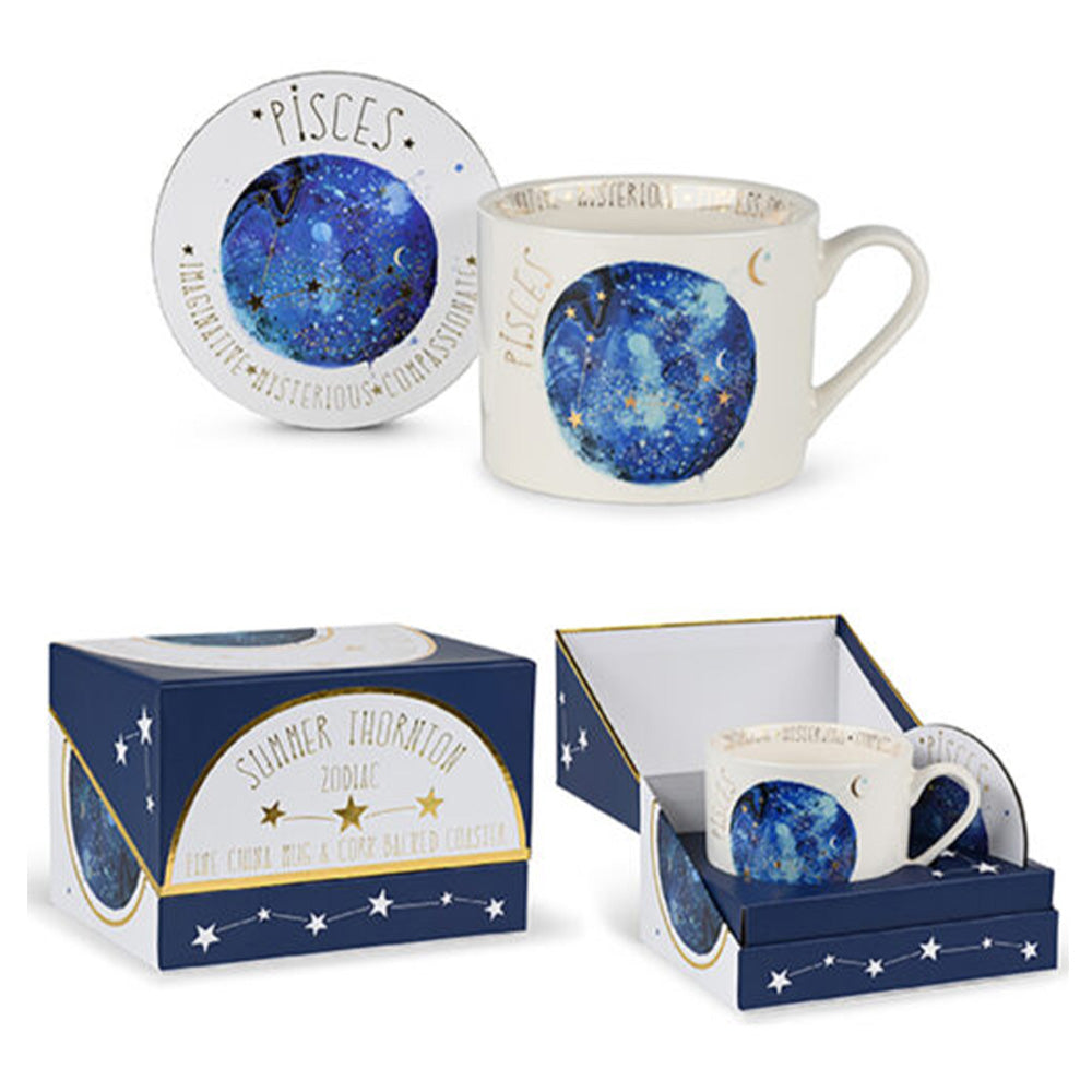 PyramidSummer Thornton (Pisces ) Premium Mug & Coaster Gift Setpapell.gr